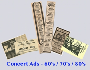 Concert Ads - 60's/70's/80's